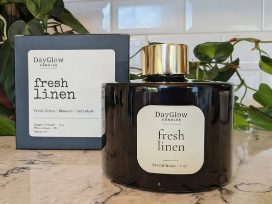 Fresh Linen Reed Diffuser - DayGlow Candles